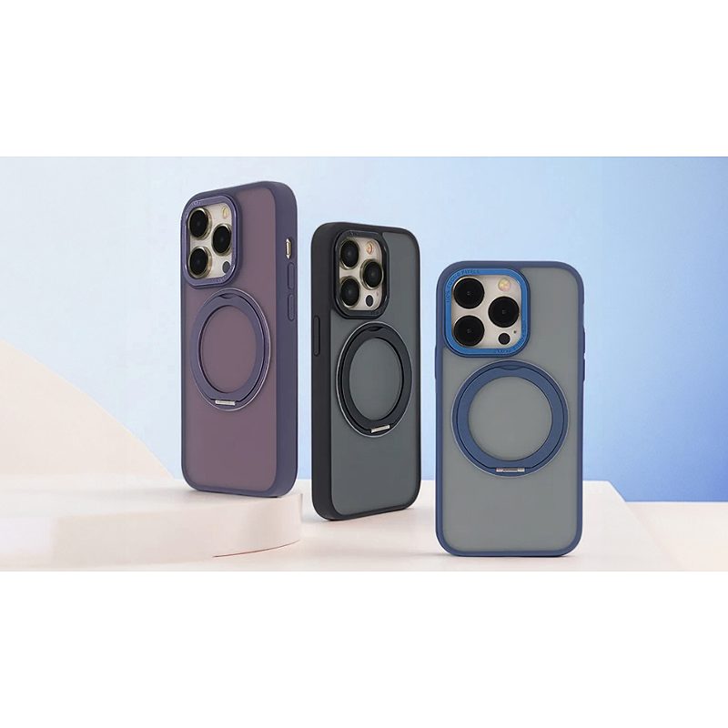 Secure Spinning Mag Case for iPhone 14 6,1" purple - Billede 5