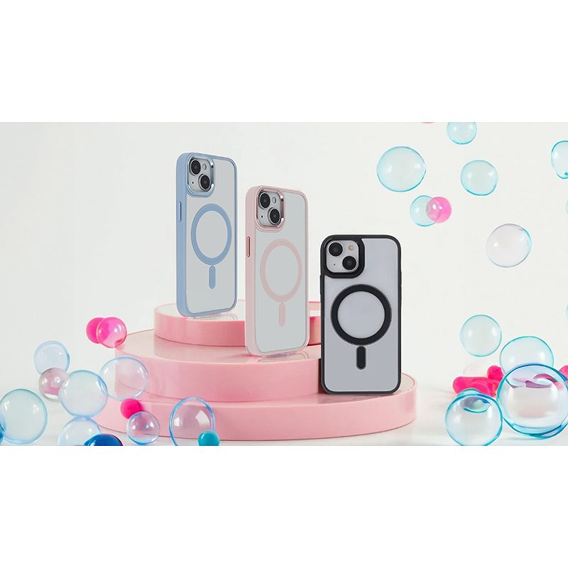 Satin Elegant Mag Case for iPhone 11 blue - Billede 4