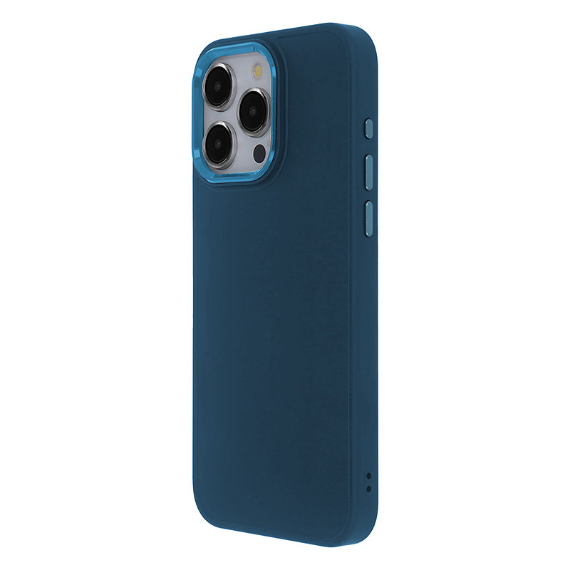 Satin Elegant Case for iPhone 14 6,1" dark blue