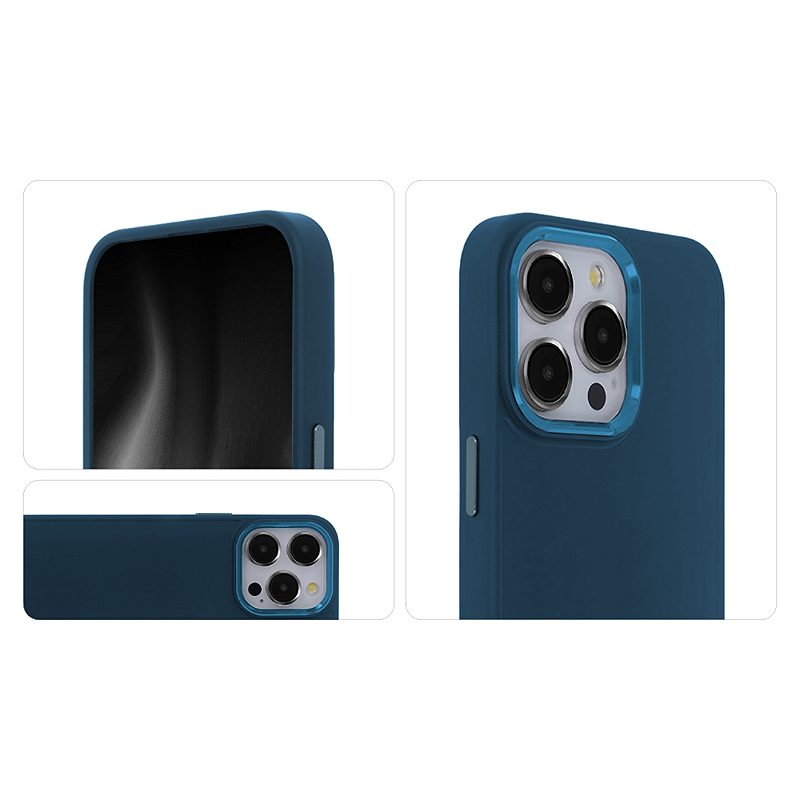 Satin Elegant Case for iPhone 14 6,1" dark blue - Billede 3