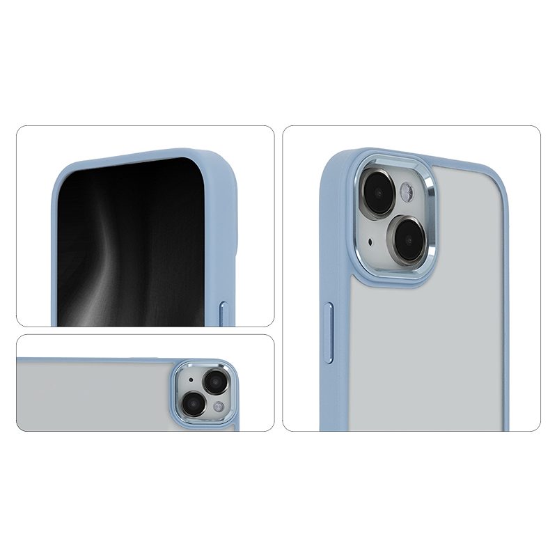 Satin Elegant Matt Case for iPhone 14 Pro 6,1" blue - Billede 3