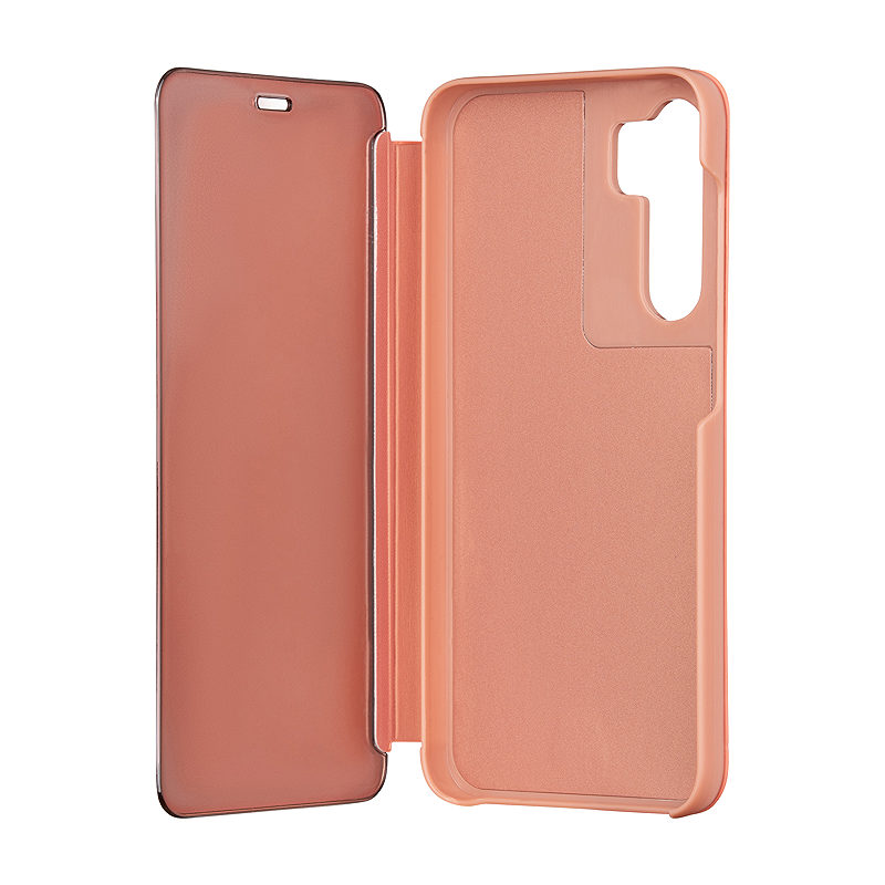 Fold Mirror View Case for Samsung Galaxy S23 FE pink