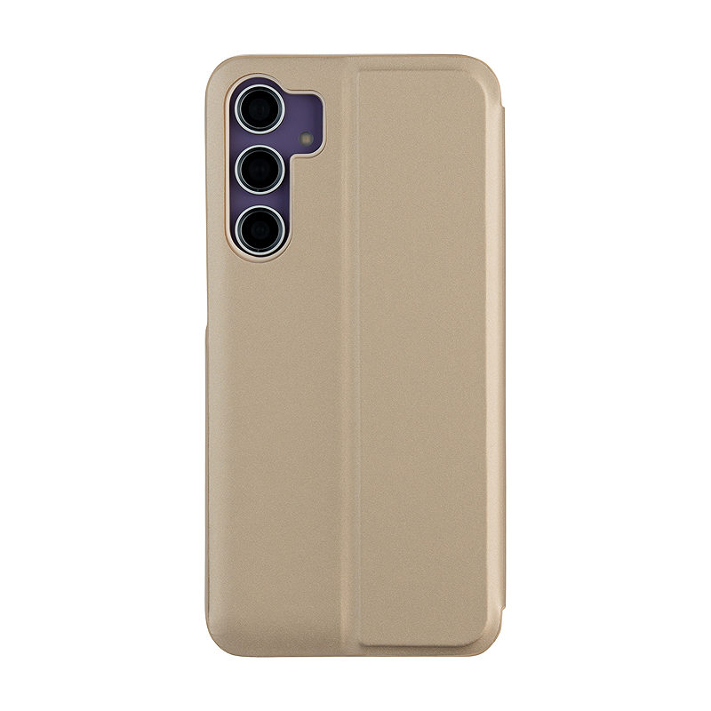 Fold Mirror View Case for Samsung Galaxy S23 FE gold - Billede 3