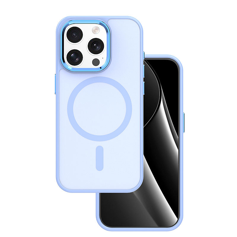 Frozen Mag case for iPhone 15 Pro 6,1" light blue