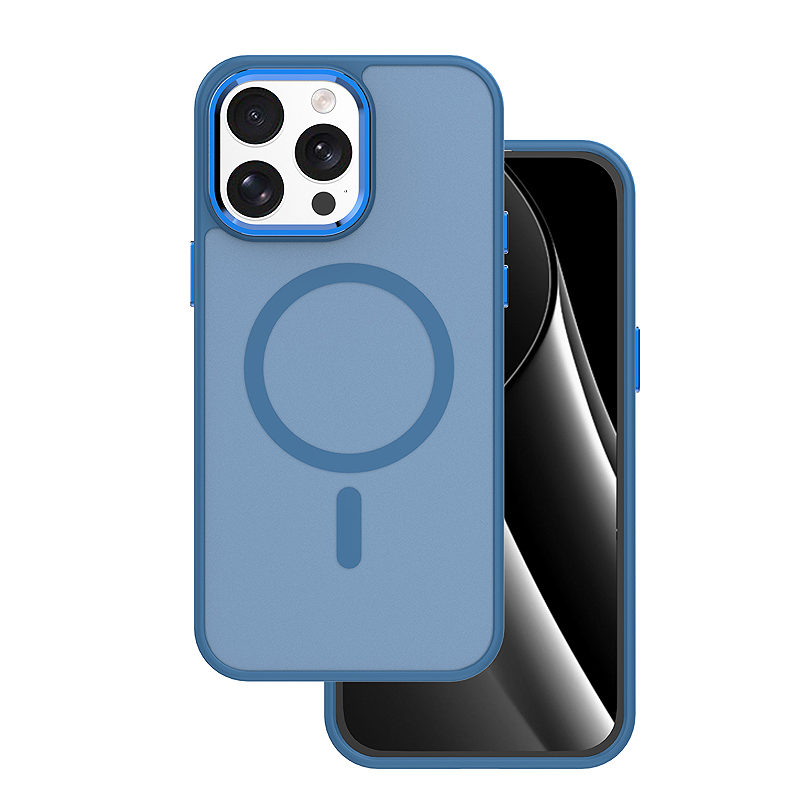 Frozen Mag case for iPhone 14 Pro 6,1" navy blue