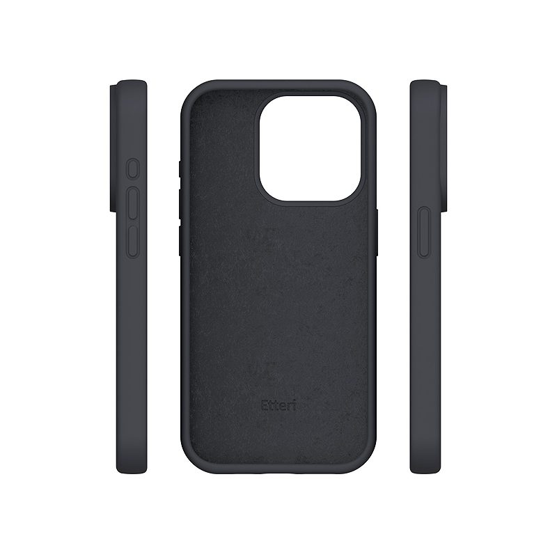 Etteri Silicone case for iPhone 15 Pro 6,1" black - Billede 4