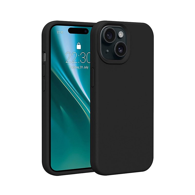 Etteri Silicone case for iPhone 15 6,1" black