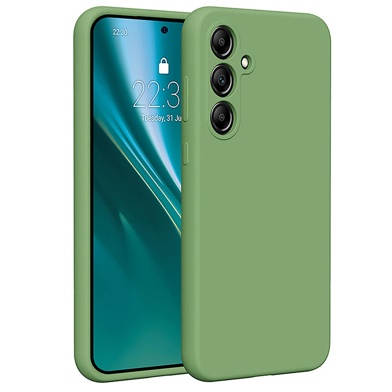 Etteri Silicone case for Samsung Galaxy A55 5G light green