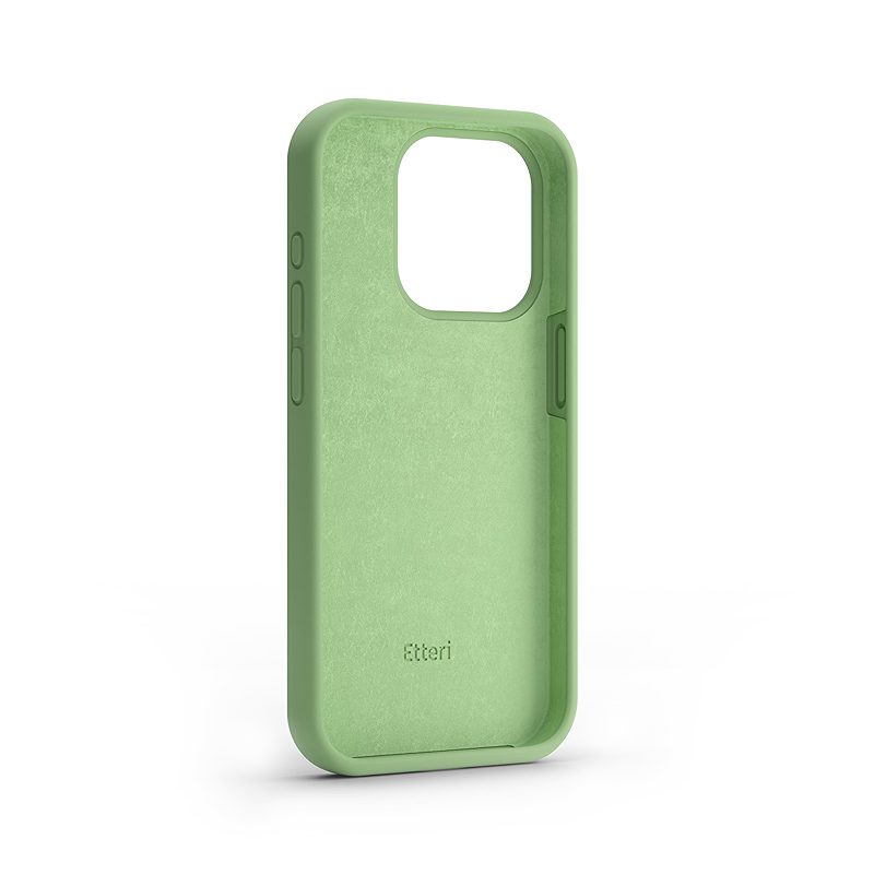 Etteri Silicone case for iPhone 15 6,1" light green - Billede 2