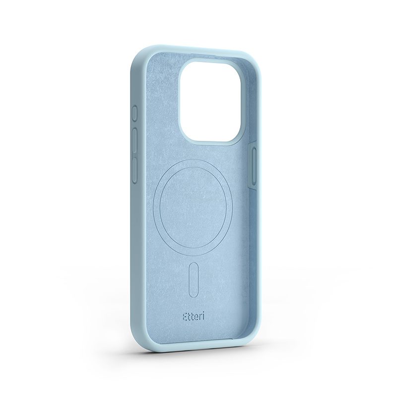 Etteri Silicone case for iPhone 15 Pro Max 6,7" light blue - Billede 2