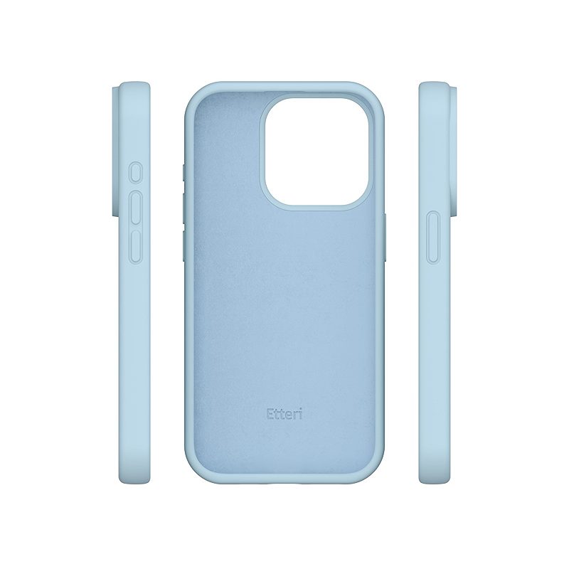 Etteri Silicone case for iPhone 15 Pro Max 6,7" light blue - Billede 4