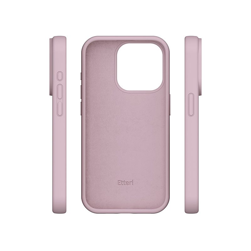 Etteri Silicone case for iPhone 15 6,1" light pink - Billede 4
