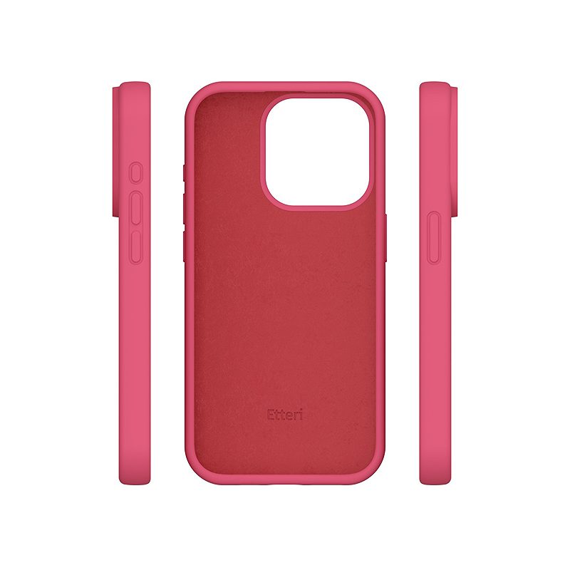 Etteri Silicone case for iPhone 15 Pro Max 6,7" raspberry - Billede 4