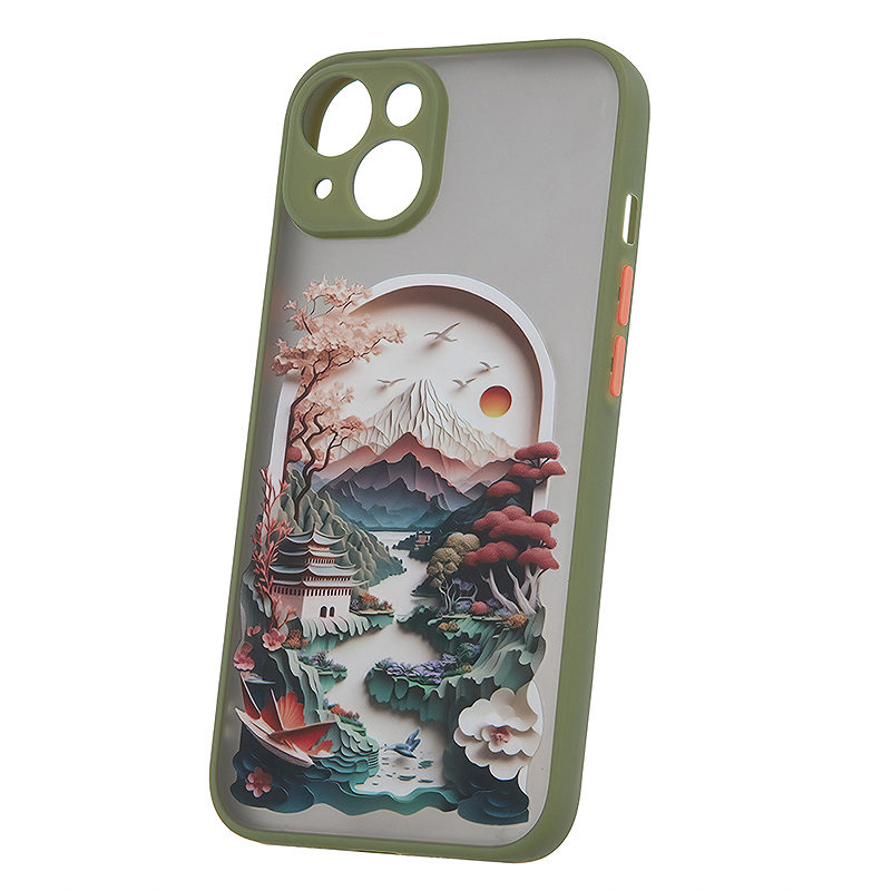 Ultra Trendy case for iPhone 14 6,1" Travel green - Billede 2
