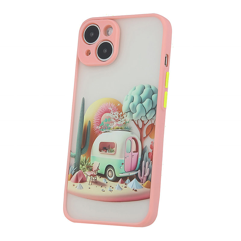 Ultra Trendy case for iPhone 14 6,1" Travel pink - Billede 3