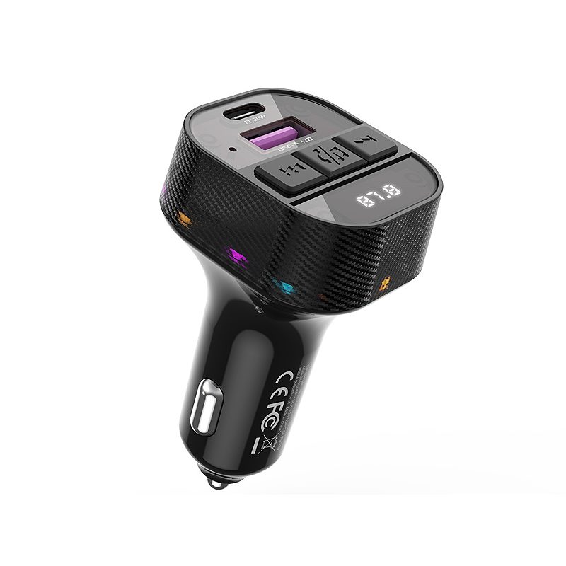 XO transmitter FM BCC17 Bluetooth MP3 car charger 30W black - Billede 2