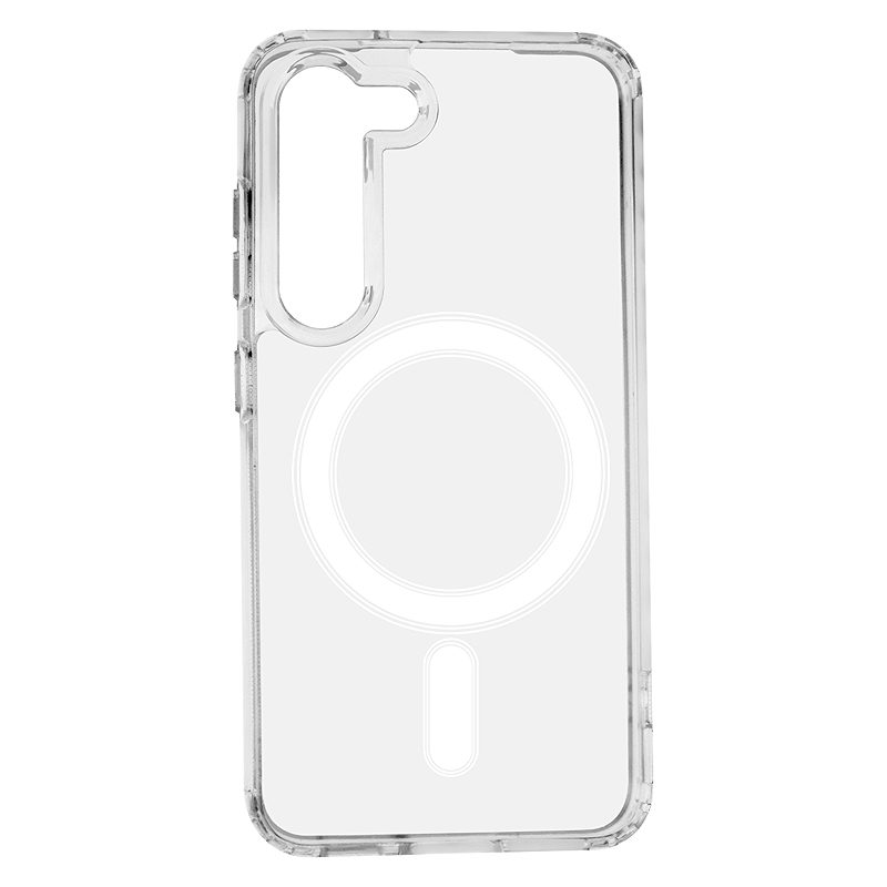 Anti Shock 1,5 mm Mag case for Samsung Galaxy S23 transparent big hole - Billede 2