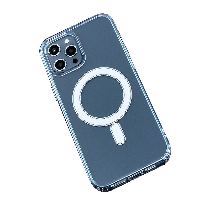 Anti Shock 1,5 mm Mag case for Samsung Galaxy S23 transparent big hole - Billede 4