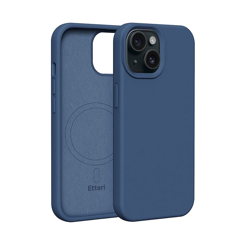 Etteri Silicone Mag case for iPhone 14 6,1" dark blue