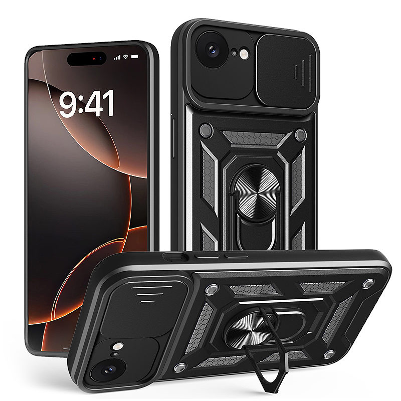 Defender Slide case for iPhone 16e / 17e black