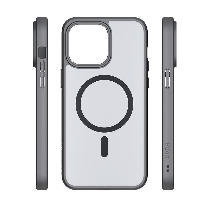 Etteri Matt Mag case for iPhone 15 6,1" black - Billede 4