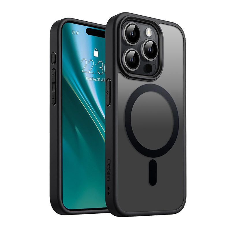 Etteri Matt Mag case for iPhone 15 Pro 6,1" black