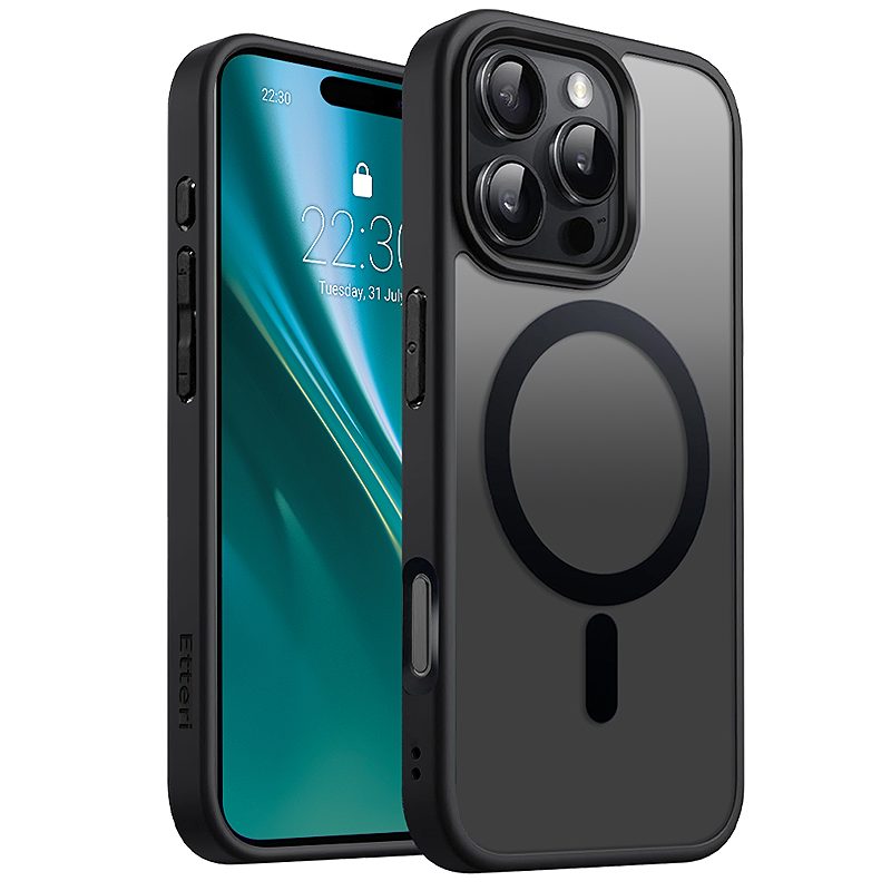 Etteri Matt Mag case for iPhone 16 Pro 6,3" black
