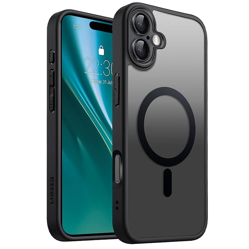 Etteri Matt Mag case for iPhone 16 Plus 6,7" black