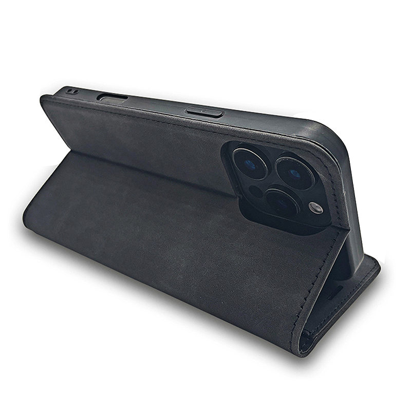 Smart Suede case for Samsung Galaxy A14 4G / A14 5G black - Billede 4