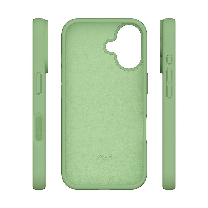 Etteri Silicone case for iPhone 16 6,1" light green - Billede 2