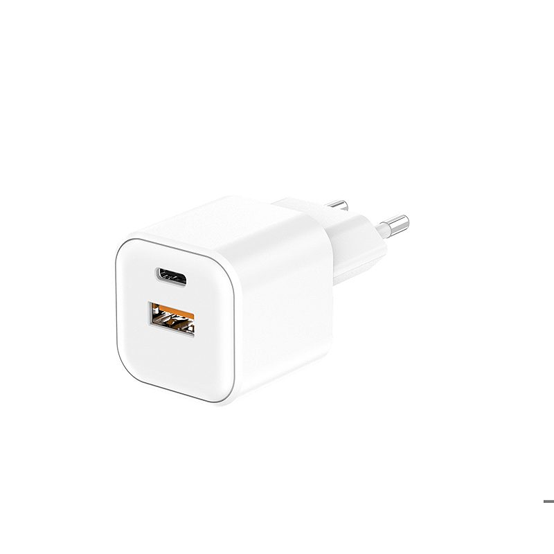 Setty wall charger USB-A + USB-C 20W LSGaN-AC-200 white - Billede 4
