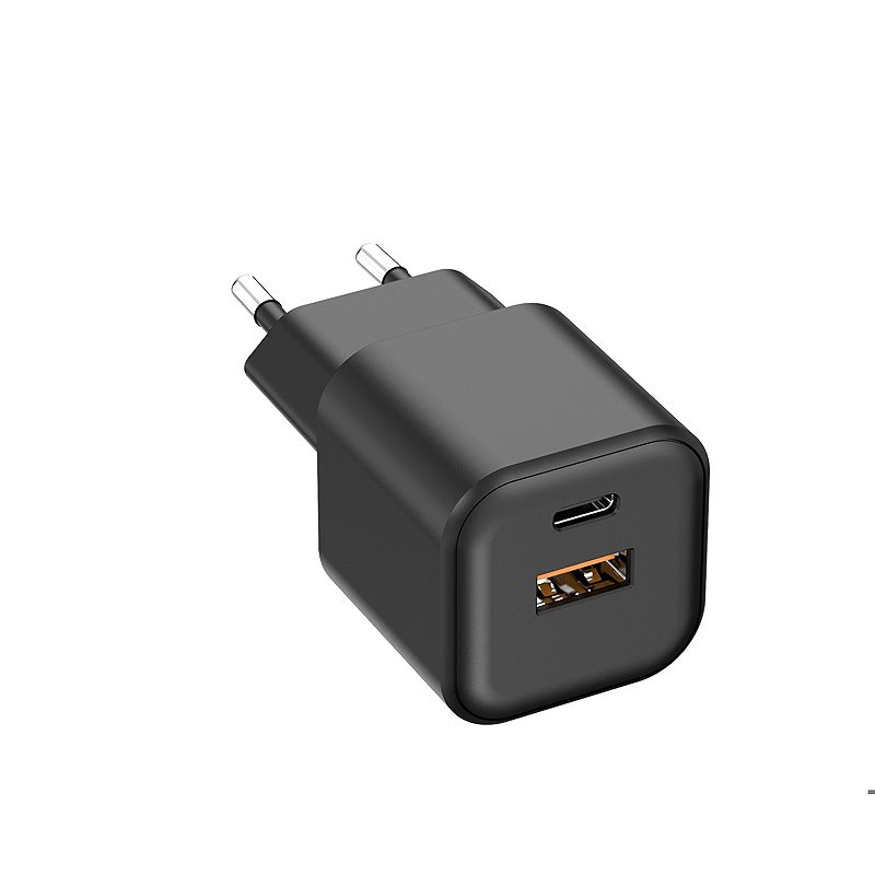 Setty wall charger USB-A + USB-C 35W LSGaN-AC-351 black