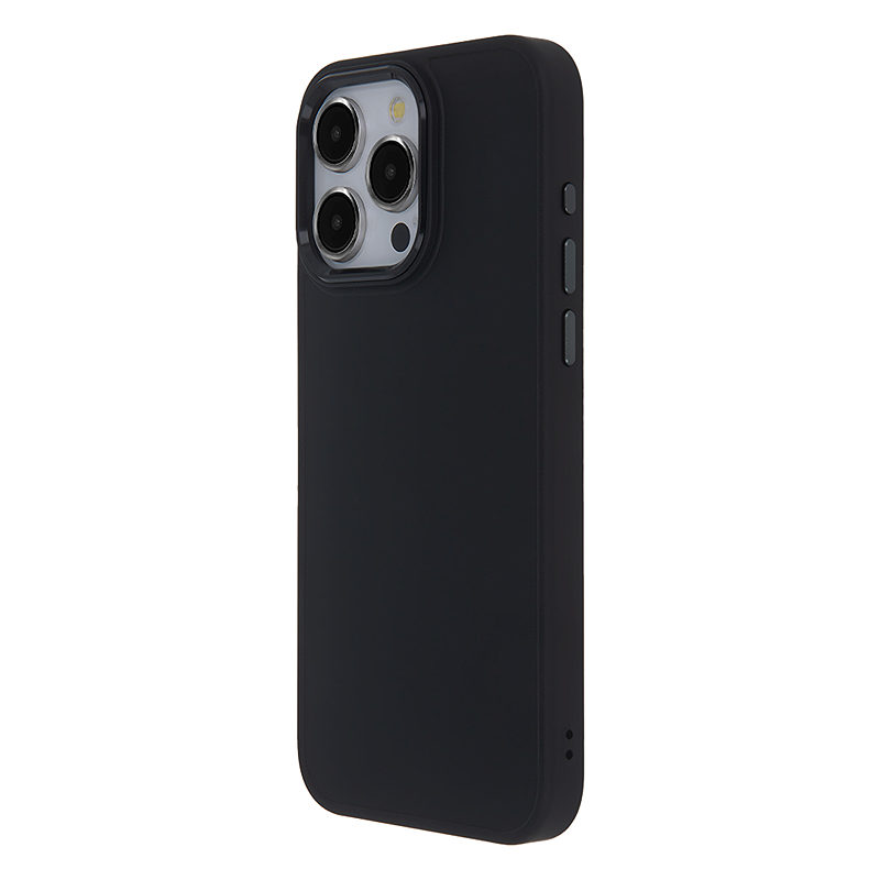 Satin Elegant Matt iPhone 16 cover black