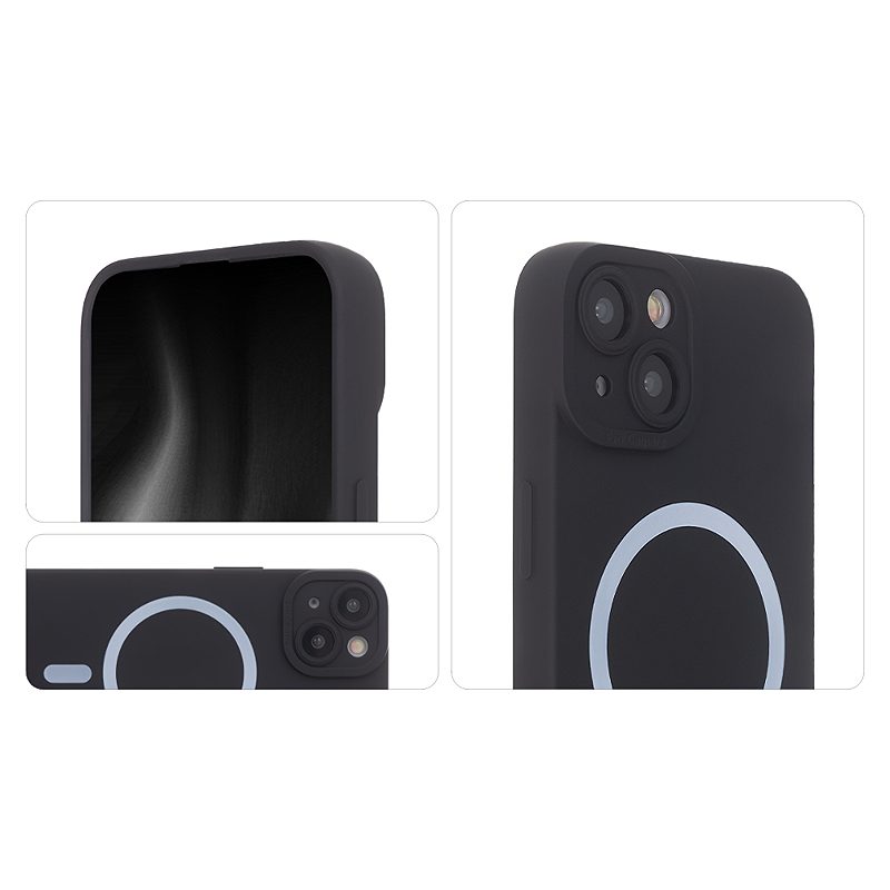 Silicon Soft Mag Samsung Galaxy A14 4G / A14 5G cover black - Billede 3