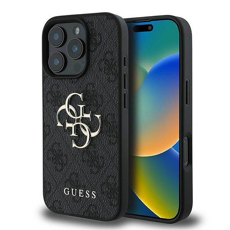 Guess case for iPhone 16 Pro 6,3" GUHCP16L4GMGGR 4G Big Logo black