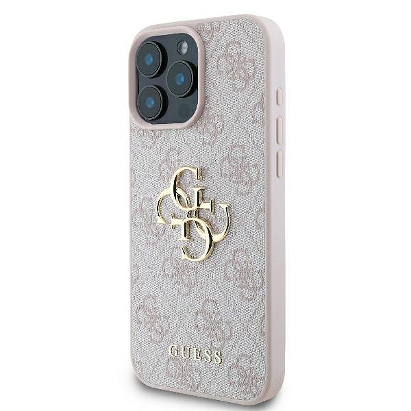 Guess case for iPhone 16 Pro 6,3" GUHCP16L4GMGPI 4G Big Logo pink - Billede 2