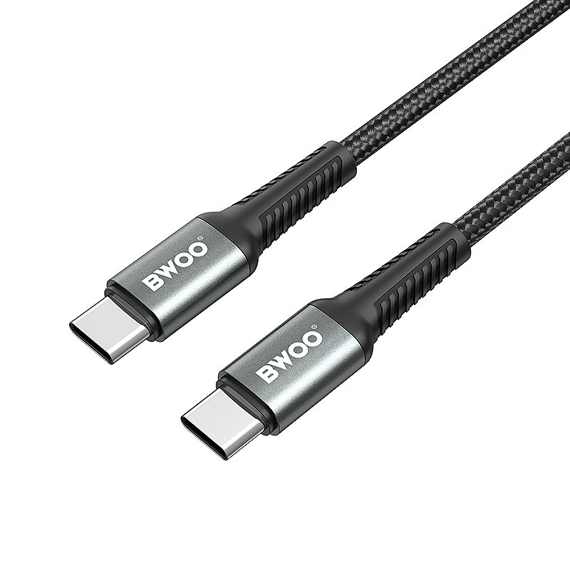 BWOO Braided Cable USB-C - USB-C 3m 60W black - Billede 3