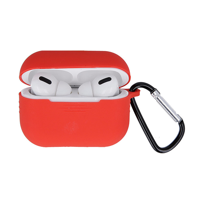 Case for Airpods 4 / Airpods 4 ANC red with hook - Billede 2