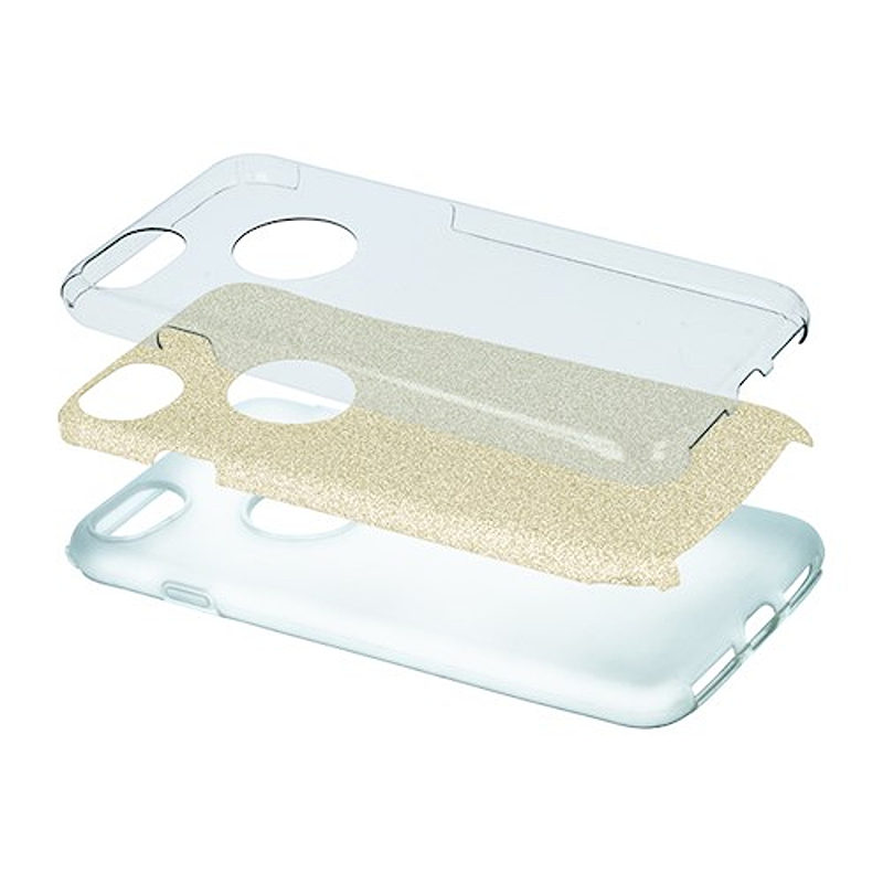 Glitter 3in1 case for Samsung Galaxy A36 5G gold - Billede 5
