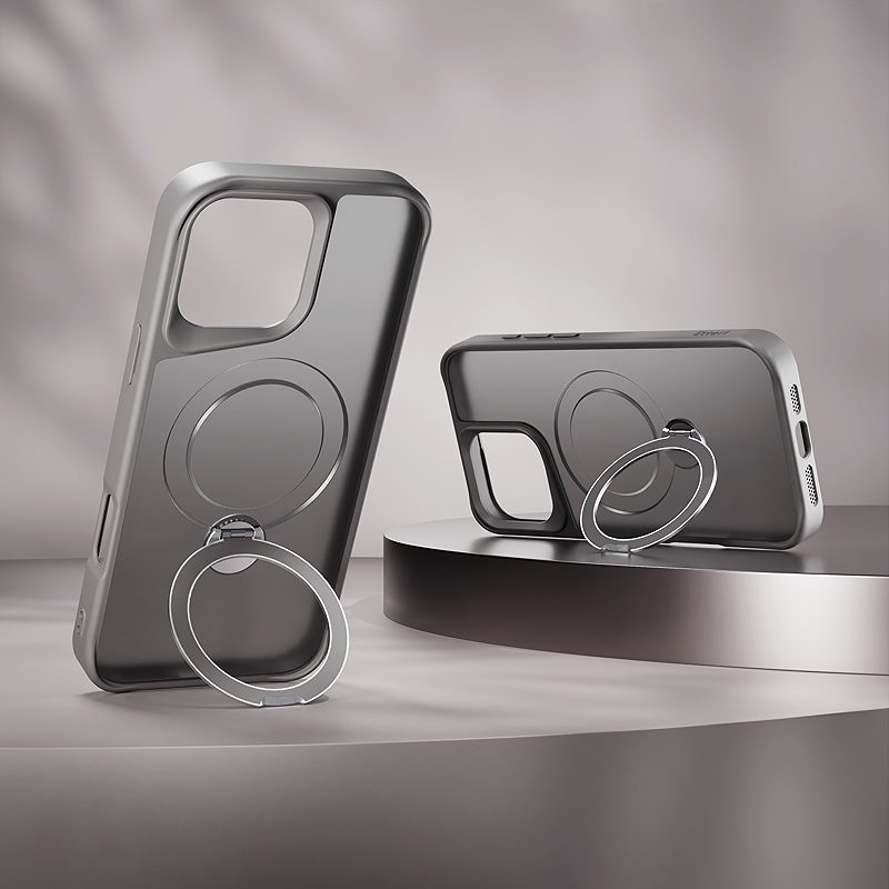 Etteri Matt Mag Ring case for iPhone 16 Pro 6,3" grey - Billede 5