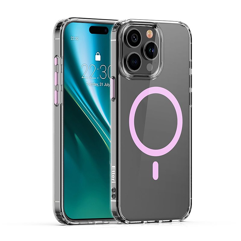 Etteri Color Mag case for iPhone 15 Pro Max 6,7" pink