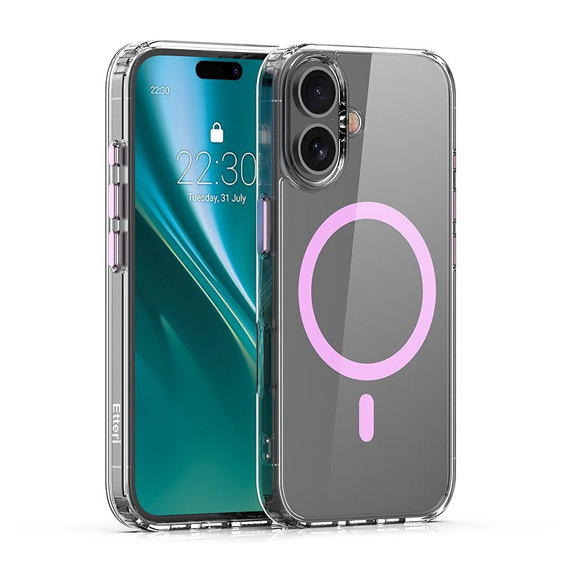 Etteri Color Mag case for iPhone 16 6,1" pink