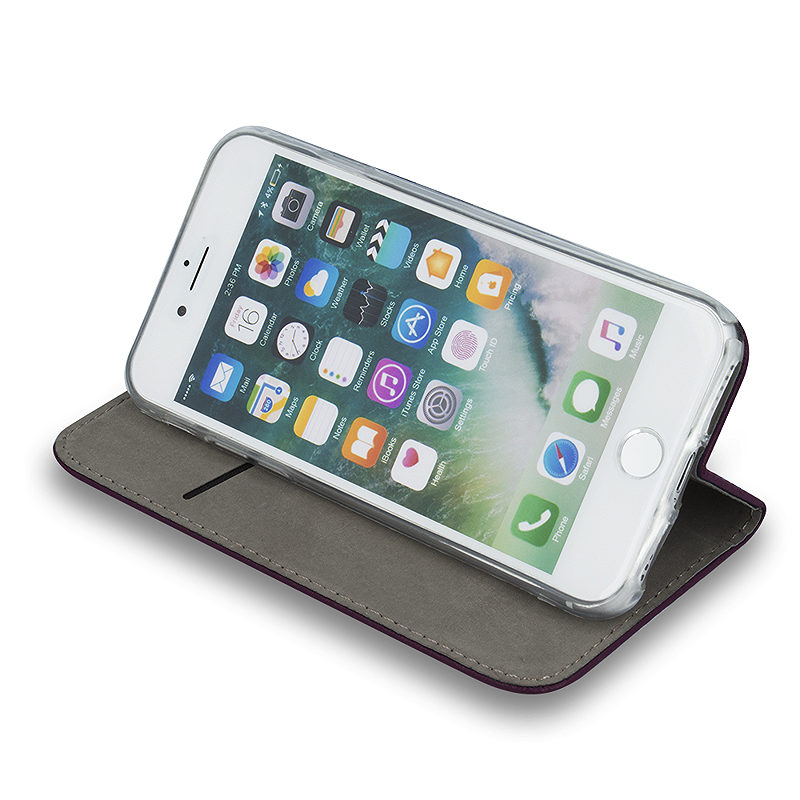 Smart Magnetic case for Motorola Moto G15 / G15 Power / G17 / G17 Power burgundy - Billede 4