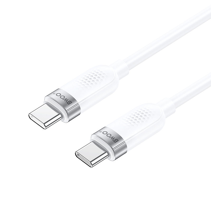 BWOO 65W cable USB-C - USB-C 1m white - Billede 2