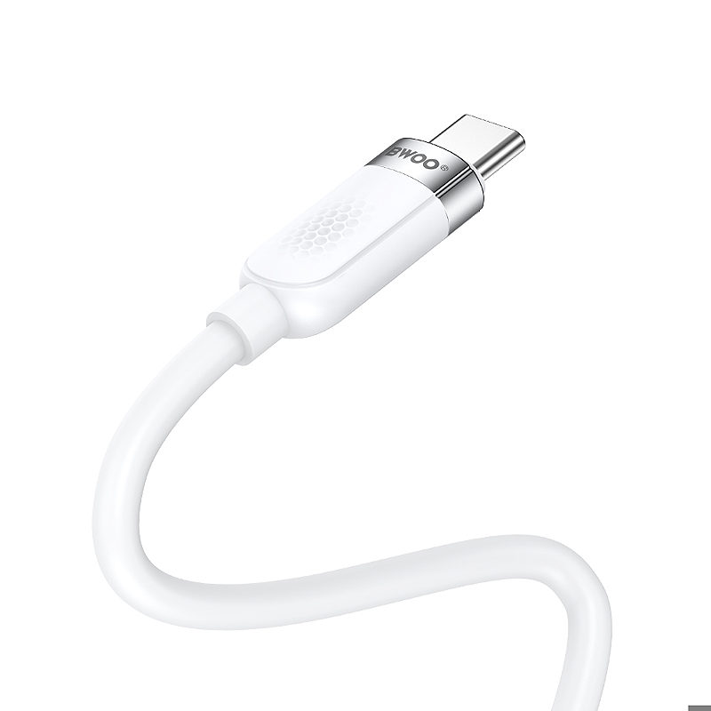 BWOO 65W cable USB-C - USB-C 1m white - Billede 3