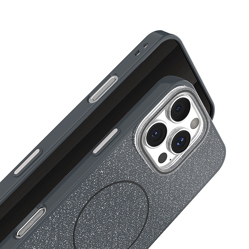 Glitter Thin Mag case for iPhone 16 Pro Max 6,9" black - Billede 4