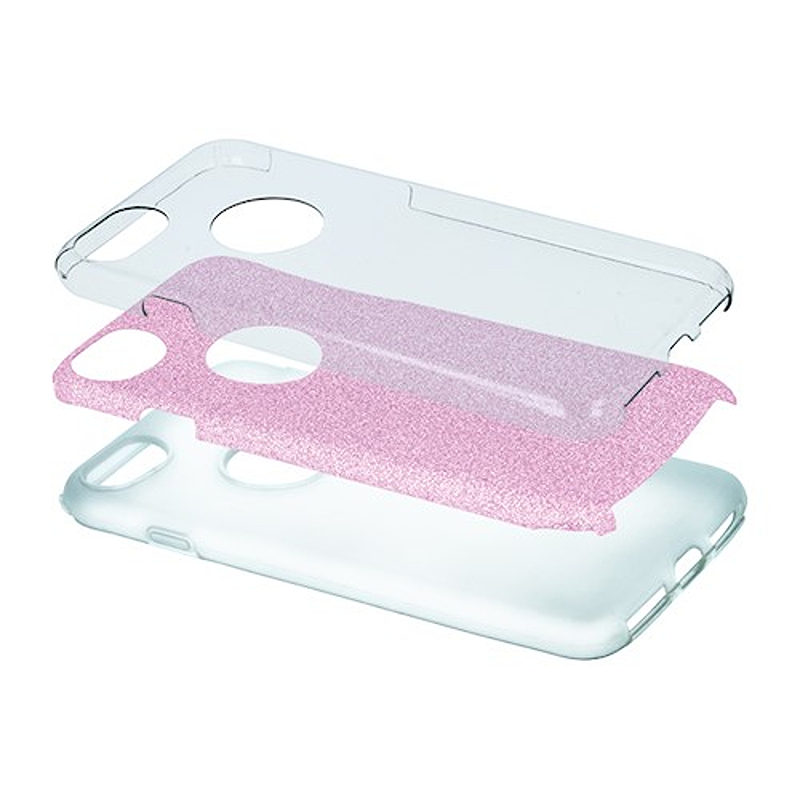 Glitter 3in1 case for Xiaomi Redmi 14C 4G/ 14C 5G / Redmi A4 / POCO C75 pink - Billede 5