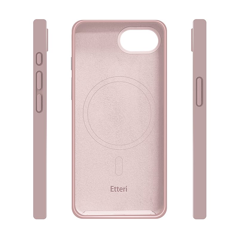Etteri Silicone Mag case for iPhone 16e / 17e light pink - Billede 4