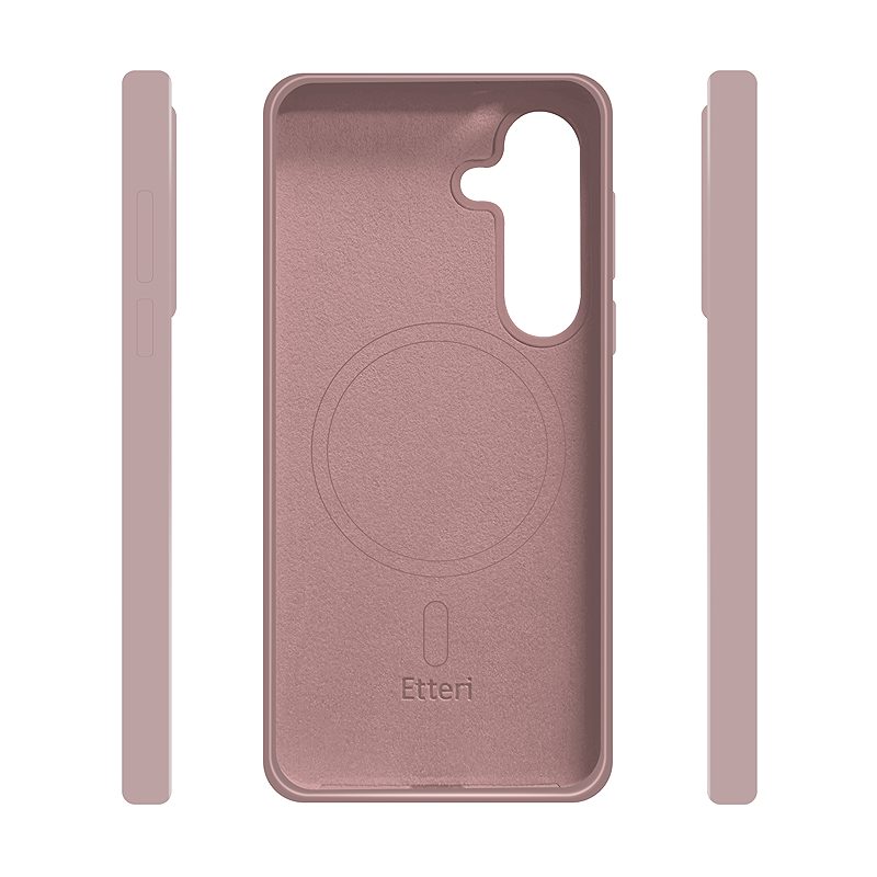 Etteri Silicone Mag case for Samsung Galaxy S25 light pink - Billede 4