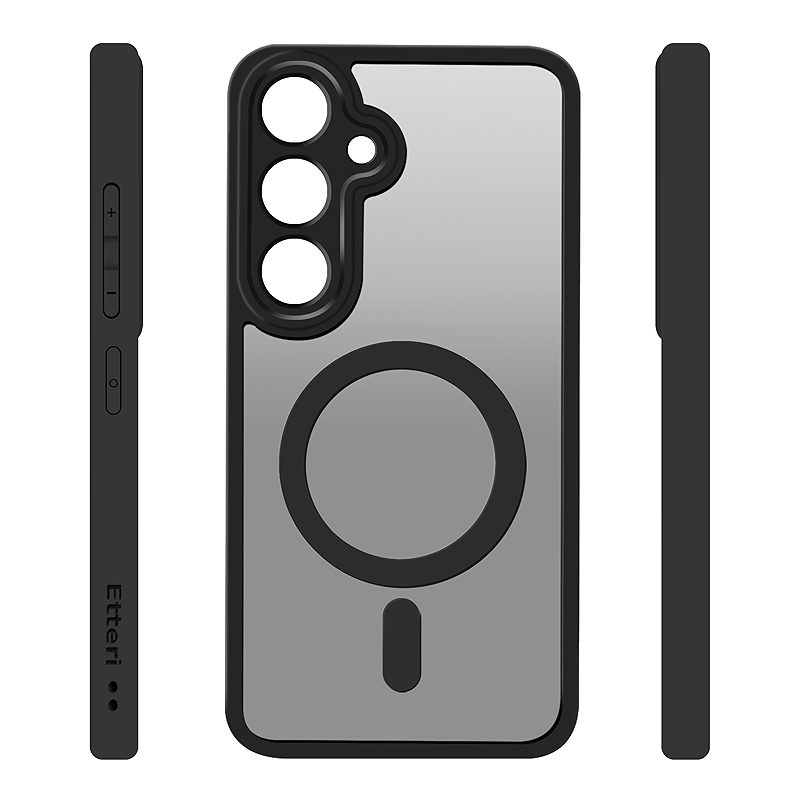 Etteri Matt Mag case for Samsung Galaxy S25 black - Billede 3